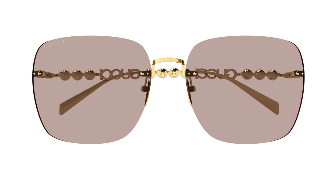 Sunglasses gucci gg1923sa 004 dorado square femenino size 63mm - Detailed view