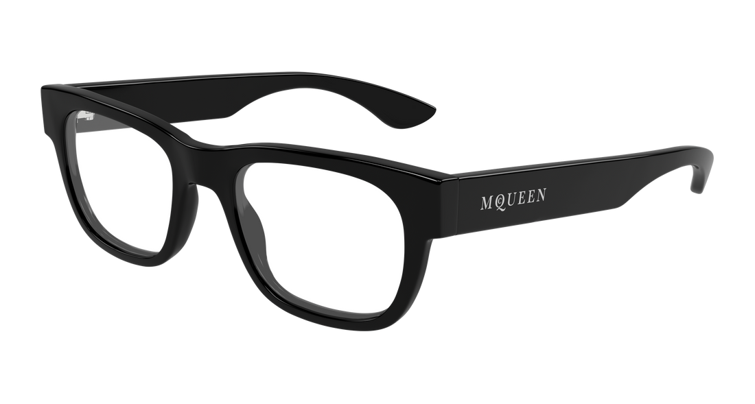 Brillen alexander mcqueen am0531o 001 negro rectangular / squared masculino größe 51mm - Hauptansicht