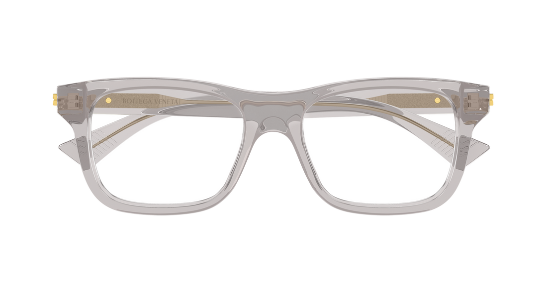 Occhiali da vista bottega veneta bv1412o 007 gris rectangular / squared masculino taglia 54mm - Vista dettagliata