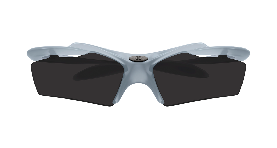 Sunglasses balenciaga bb0420s 005 gris geometric unisex size 74mm - Detailed view