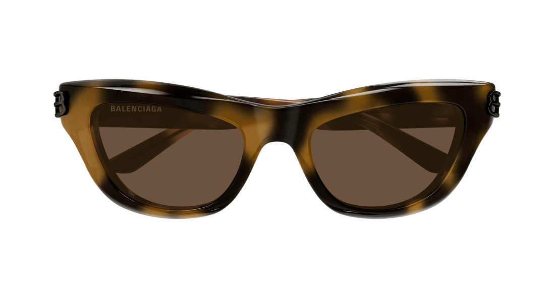 Lunettes de soleil balenciaga bb0430s 006 havana cat eye femenino taille 54mm - Vue détaillée