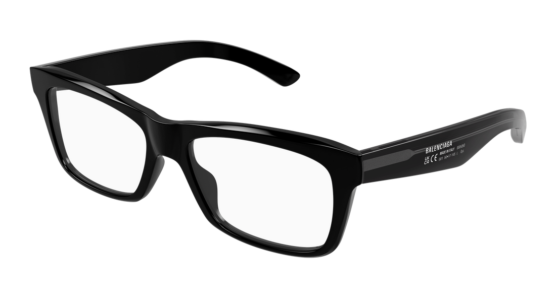 Gafas graduadas balenciaga bb0426o 001 negro rectangular / squared masculino talla 56mm - Vista principal