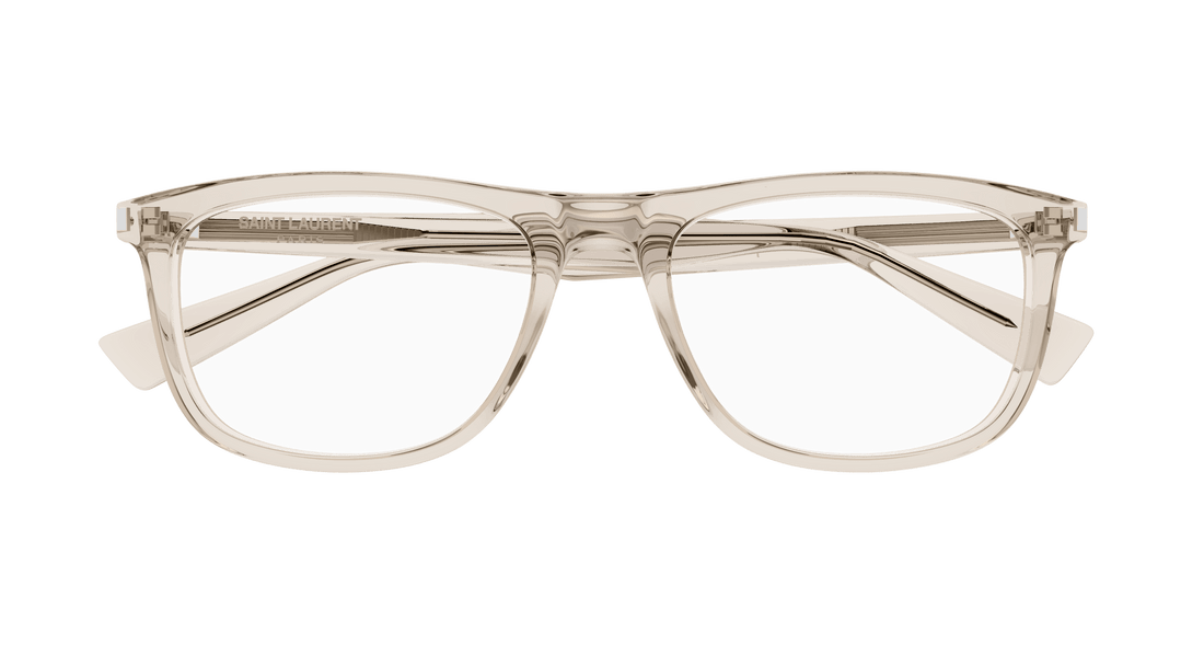 Óculos graduados saint laurent sl 812 008 beige square unisex tamanho 58mm - Vista de detalhe