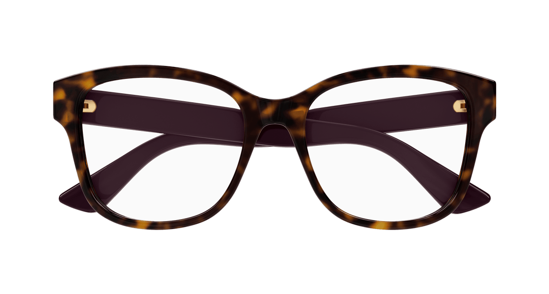 Brillen gucci gg1340o 008 havana square femenino größe 54mm - Detailansicht