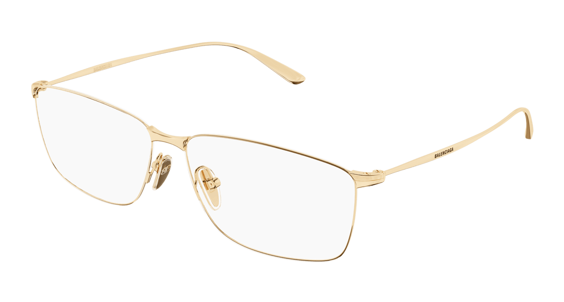 Gafas graduadas balenciaga bb0415o 003 dorado square masculino talla 60mm - Vista principal