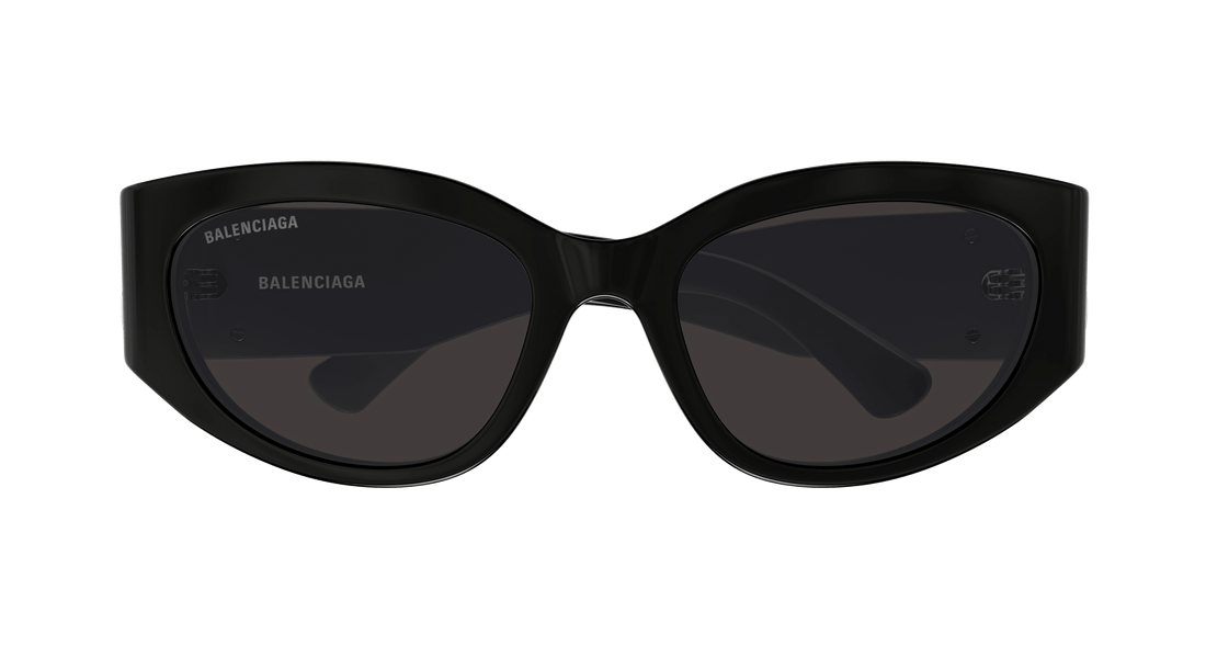 Gafas de sol balenciaga bb0324sk 014 negro round femenino talla 55mm - Vista de detalle