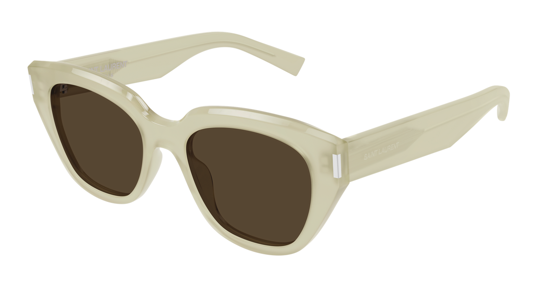 Óculos de sol saint laurent sl 827 004 beige cat eye femenino tamanho 52mm - Vista principal