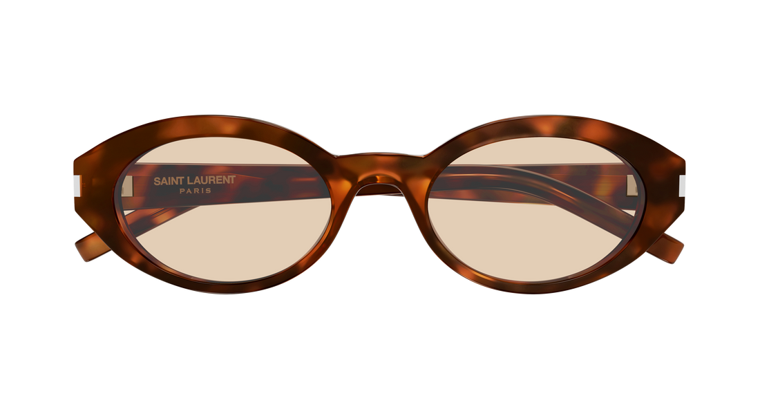 Sunglasses saint laurent sl 567 008 havana round/oval/panthos femenino size 51mm - Detailed view