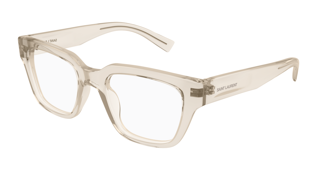 Óculos graduados saint laurent sl 804 004 beige square unisex tamanho 51mm - Vista principal