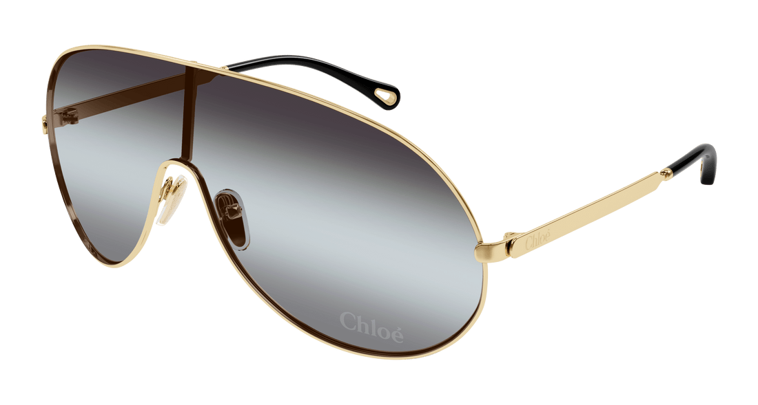 Solbriller chloé ch0283s 001 dorado mask femenino størrelse 99mm - Hovedvisning