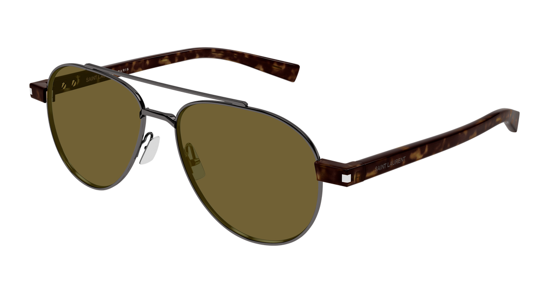 Óculos de sol saint laurent sl 843 004 plateado round/oval/panthos masculino tamanho 54mm - Vista principal