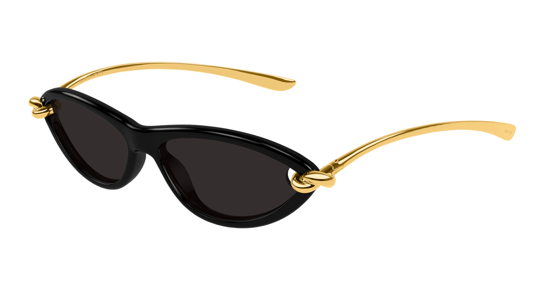 Gafas de sol bottega veneta bv1390s 001 negro cat eye femenino talla 56mm - Vista principal