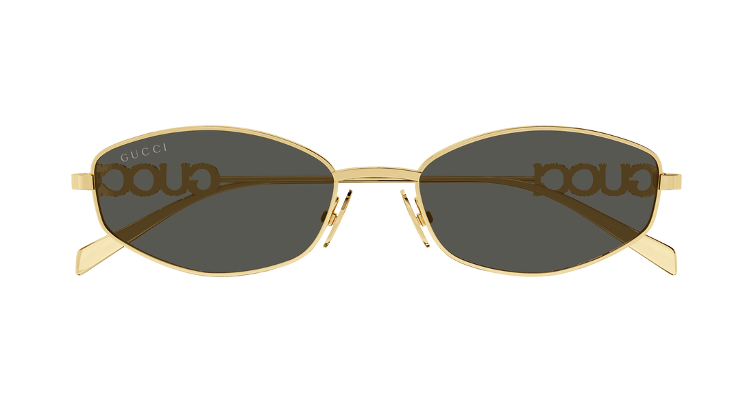 Óculos de sol gucci gg1802s 001 dorado round femenino tamanho 55mm - Vista de detalhe