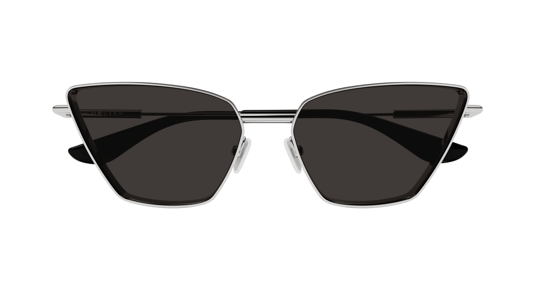 Occhiali da sole alexander mcqueen am0501s 001 plateado cat eye femenino taglia 58mm - Vista dettagliata
