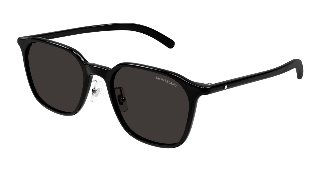 Zonnebrillen montblanc mb0420sk 001 negro round masculino maat 55mm - Hoofdaanzicht
