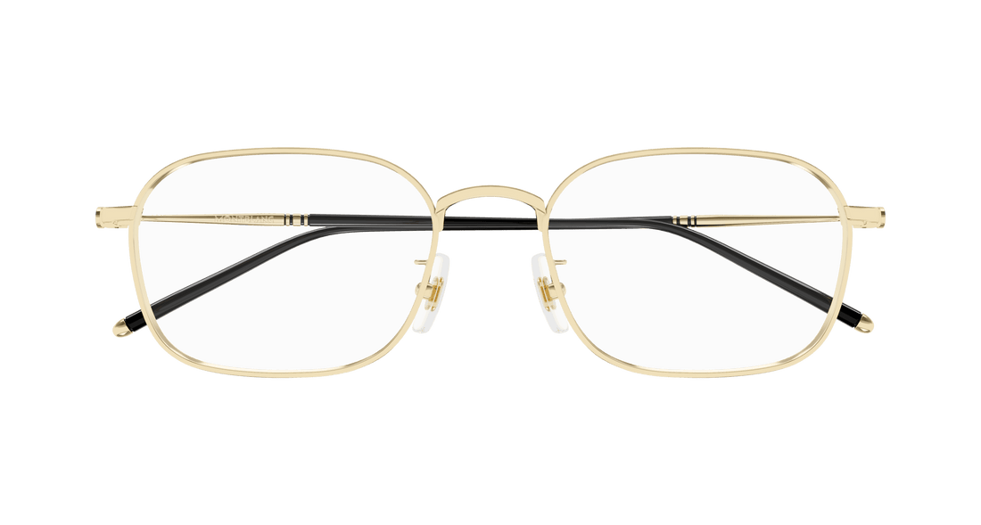 Occhiali da vista montblanc mb0414oa 002 dorado square masculino taglia 54mm - Vista dettagliata
