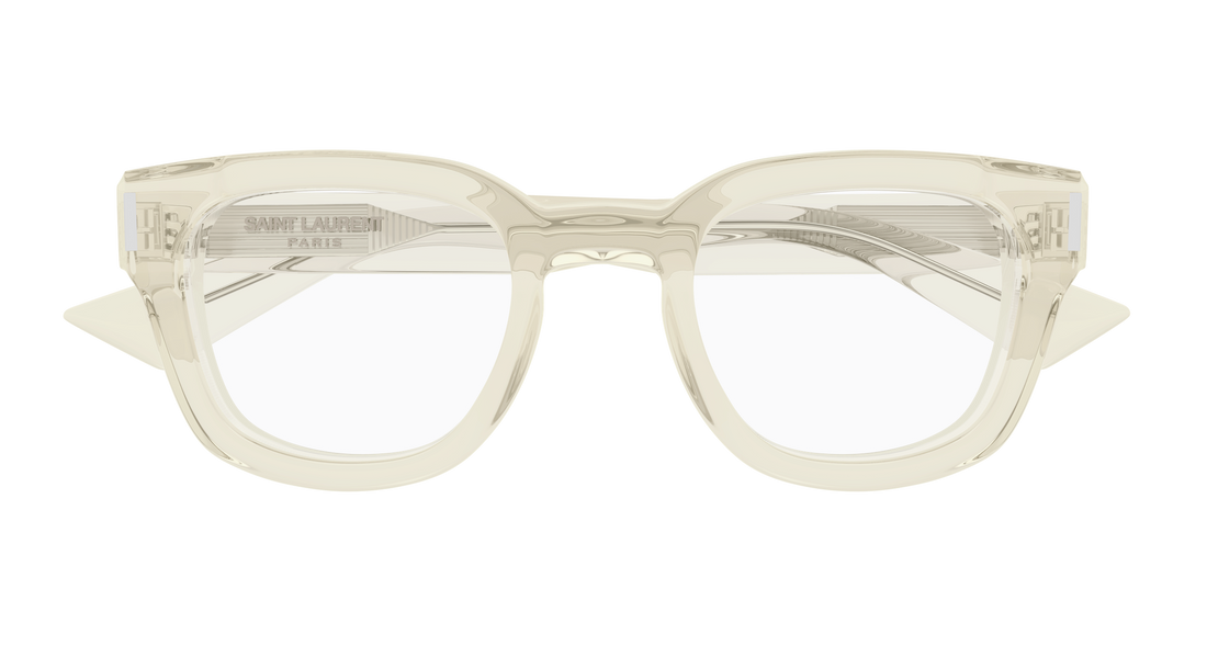 Briller saint laurent sl 838 opt 004 amarillo round/oval/panthos unisex størrelse 48mm - Detaljeret visning