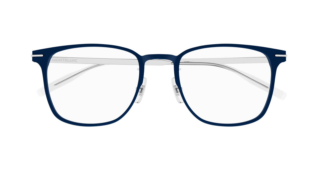 Occhiali da vista montblanc mb0397on 004 azul square masculino taglia 52mm - Vista dettagliata