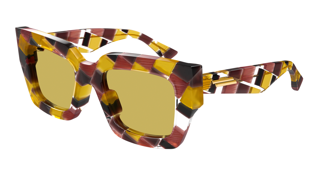 Óculos de sol bottega veneta bv1212s 009 multicolor square femenino tamanho 52mm - Vista principal