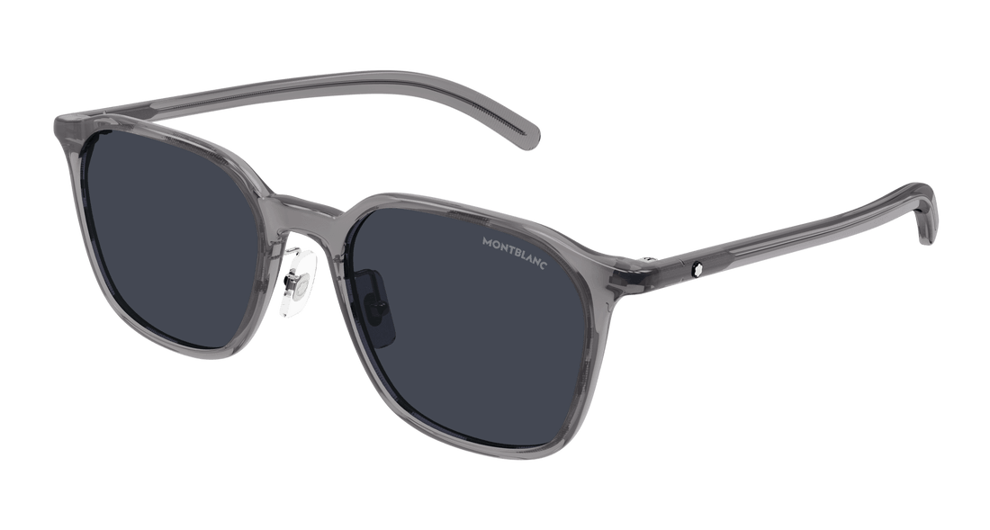 Zonnebrillen montblanc mb0420sk 004 gris round masculino maat 55mm - Hoofdaanzicht