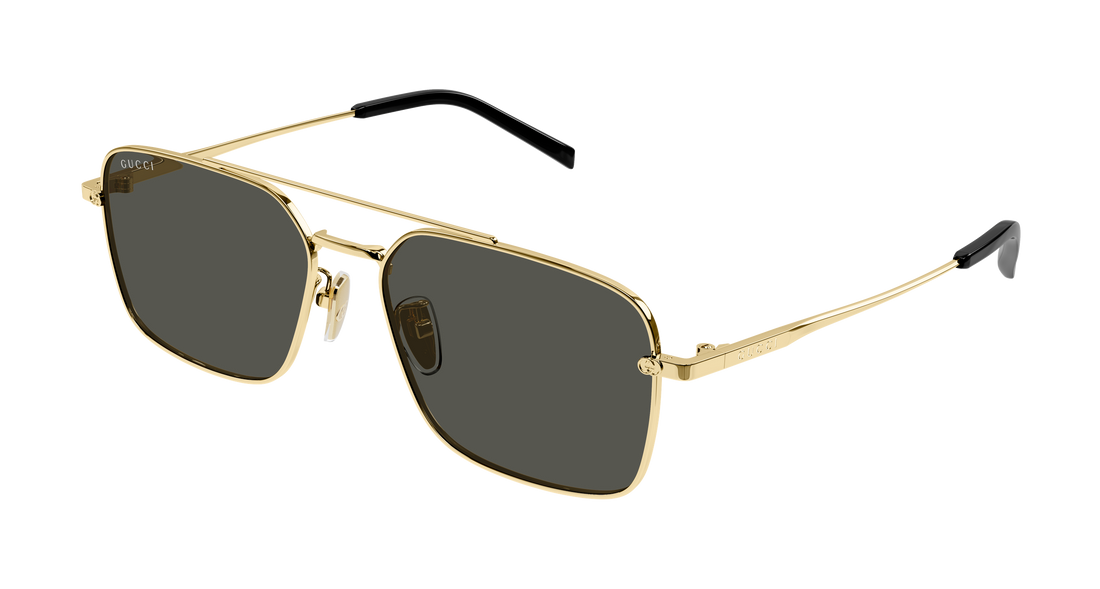 Occhiali da sole gucci gg1957sa 001 dorado rectangular / squared masculino taglia 58mm - Vista principale