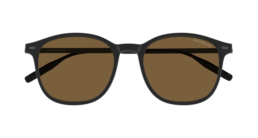 Sonnenbrillen montblanc mb0454sa 002 negro round/oval/panthos masculino größe 54mm - Detailansicht
