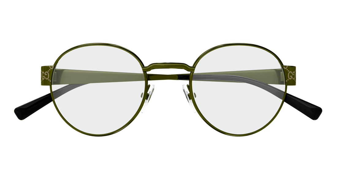 Brillen gucci gg1855o 003 verde round masculino größe 48mm - Detailansicht
