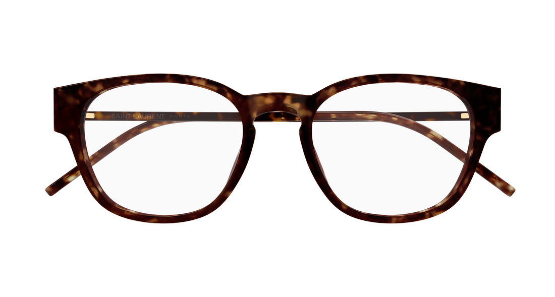 Brillen saint laurent sl m48o_d/fn 003 havana rectangular / squared femenino größe 51mm - Detailansicht