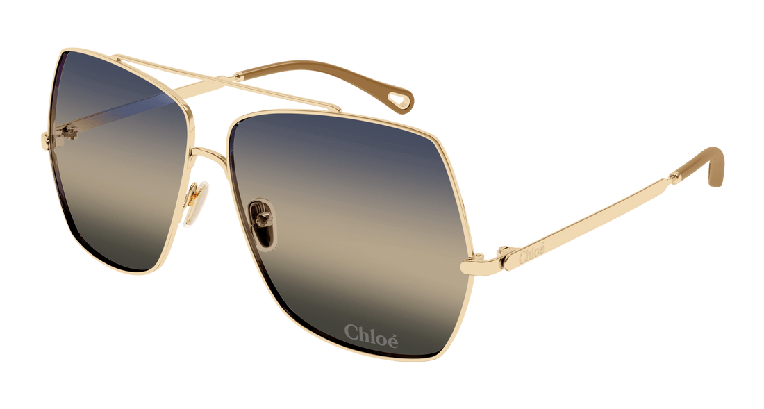 Óculos de sol chloé ch0278s 006 dorado square femenino tamanho 62mm - Vista principal