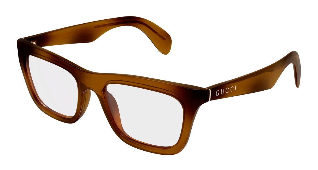 Occhiali da vista gucci gg1933o 002 havana rectangular / squared masculino taglia 53mm - Vista principale