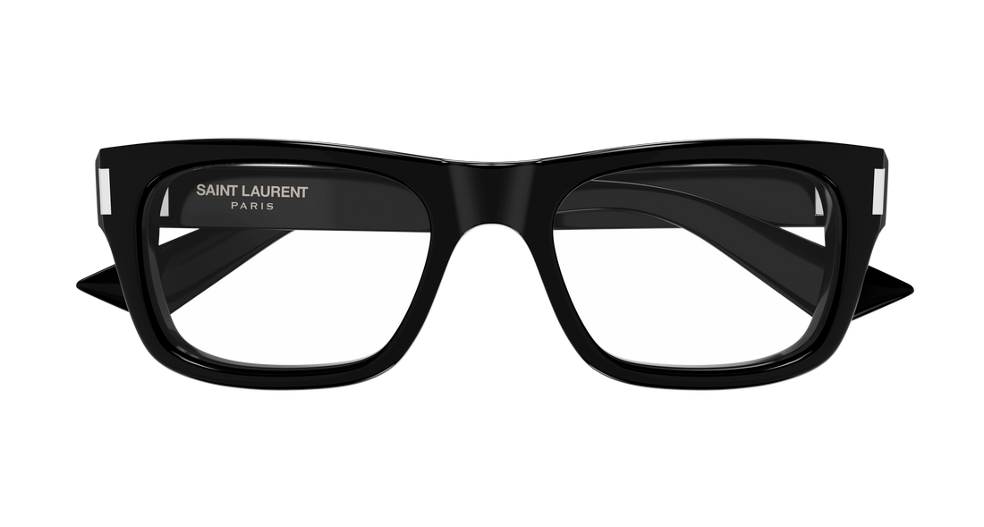 Prescription glasses saint laurent sl 83 opt 001 negro rectangular / squared unisex size 53mm - Detailed view