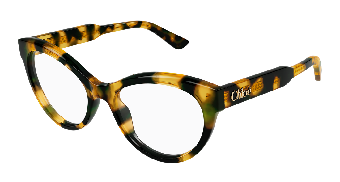 Occhiali da vista chloé ch0342o 002 havana cat eye femenino taglia 52mm - Vista principale
