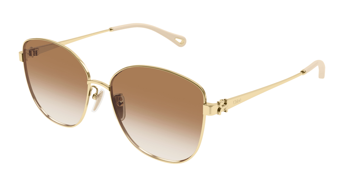 Sonnenbrillen chloé ch0306sk 004 dorado square femenino größe 59mm - Hauptansicht