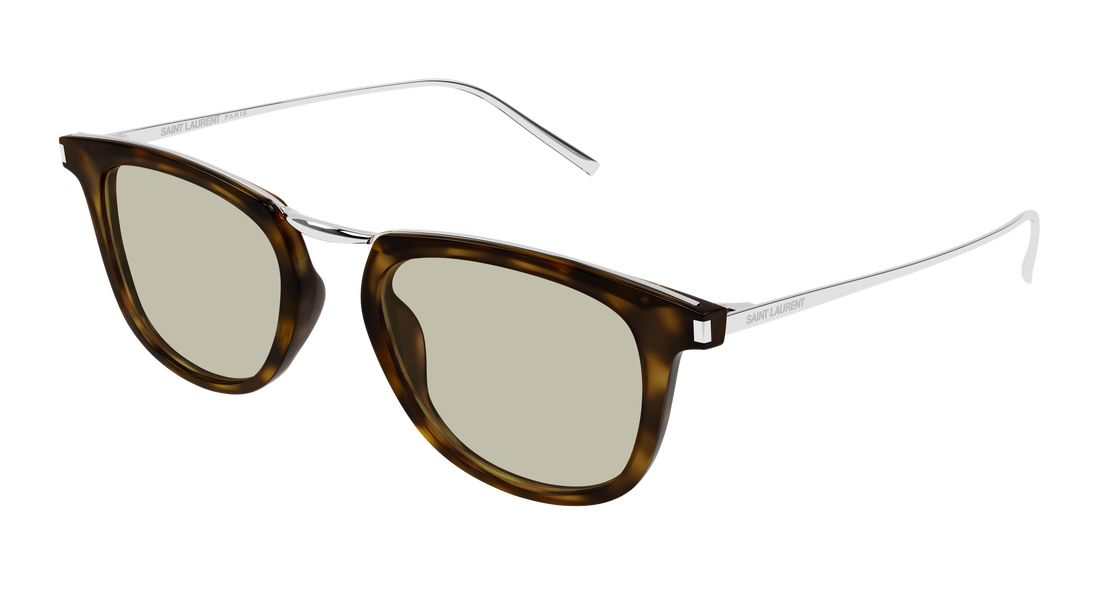 Óculos de sol saint laurent sl 753 007 havana round unisex tamanho 50mm - Vista principal