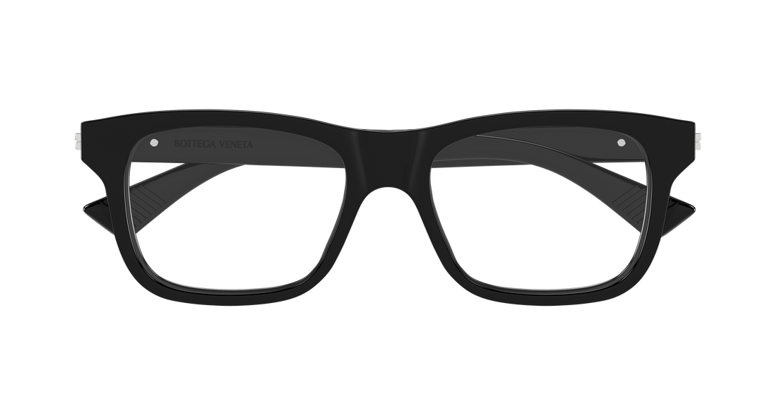 Occhiali da vista bottega veneta bv1412o 001 negro rectangular / squared masculino taglia 52mm - Vista dettagliata