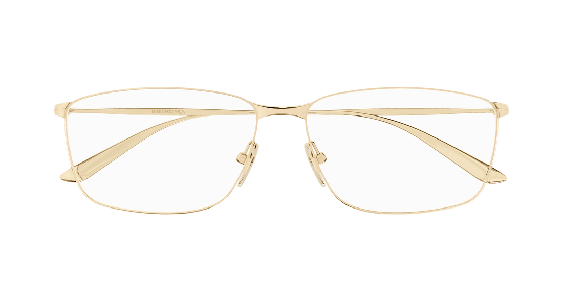 Gafas graduadas balenciaga bb0415o 003 dorado square masculino talla 60mm - Vista de detalle