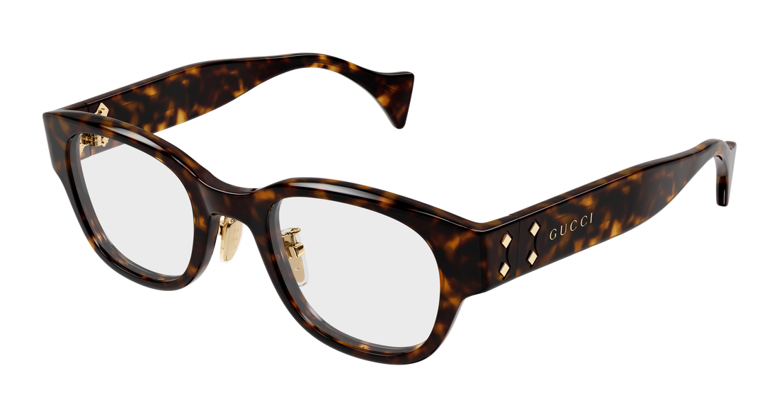 Occhiali da vista gucci gg2001oj 002 havana round/oval/panthos masculino taglia 48mm - Vista principale