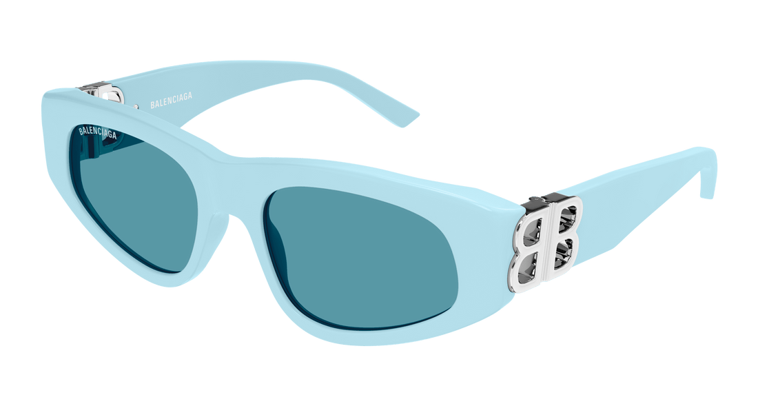 Sunglasses balenciaga bb0095s 026 azul cat eye femenino size 53mm - Main view