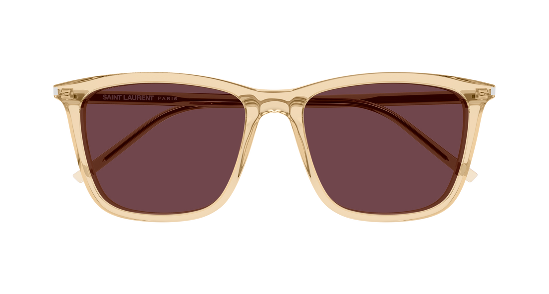 Óculos de sol saint laurent sl 851/k 005 amarillo rectangular / squared unisex tamanho 56mm - Vista de detalhe