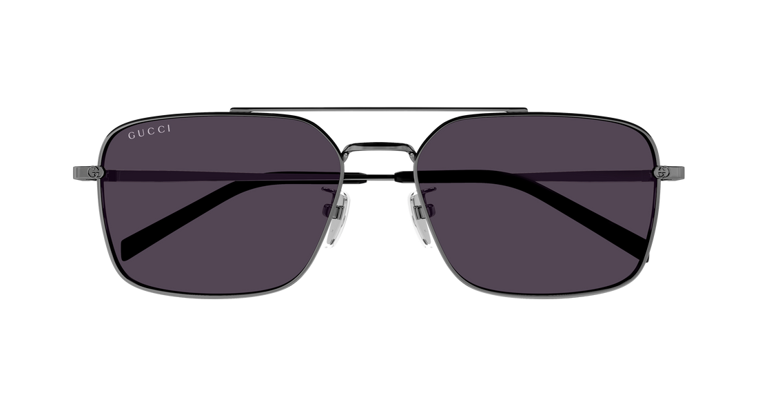 Occhiali da sole gucci gg1957sa 003 plateado rectangular / squared masculino taglia 58mm - Vista dettagliata