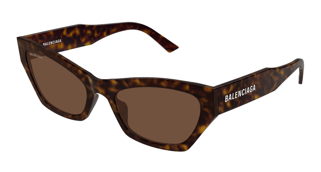 Lunettes de soleil balenciaga bb0447s 002 havana cat eye femenino taille 56mm - Vue principale