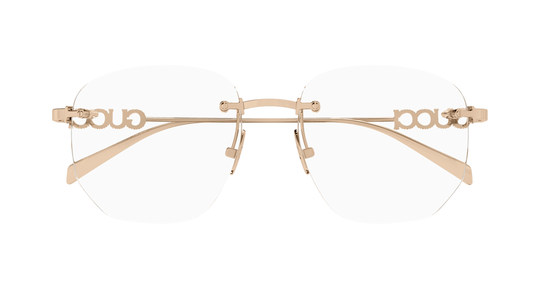 Occhiali da vista gucci gg1806o 003 dorado square femenino taglia 54mm - Vista dettagliata