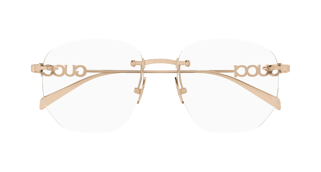 Occhiali da vista gucci gg1806o 003 dorado square femenino taglia 54mm - Vista dettagliata