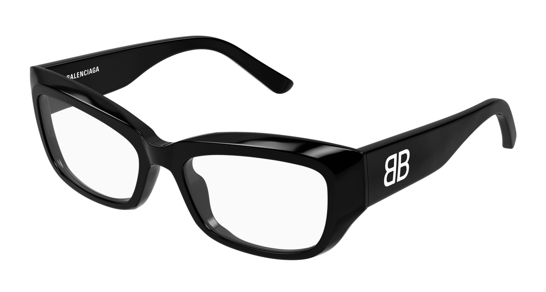 Brillen balenciaga bb0399o 001 negro square femenino größe 55mm - Hauptansicht