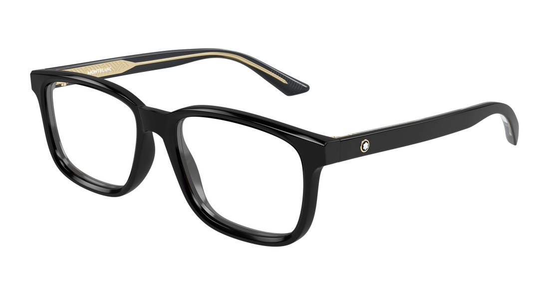 Brillen montblanc mb0452o 001 negro rectangular / squared masculino größe 55mm - Hauptansicht