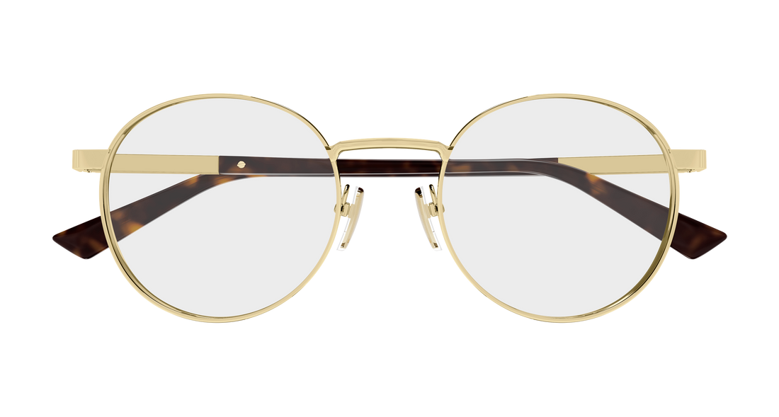 Occhiali da vista gucci gg1966ok 002 dorado round/oval/panthos masculino taglia 51mm - Vista dettagliata