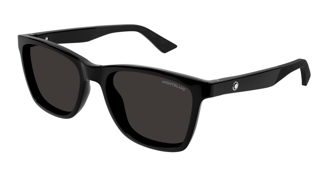 Zonnebrillen montblanc mb0399s 001 negro square masculino maat 55mm - Hoofdaanzicht