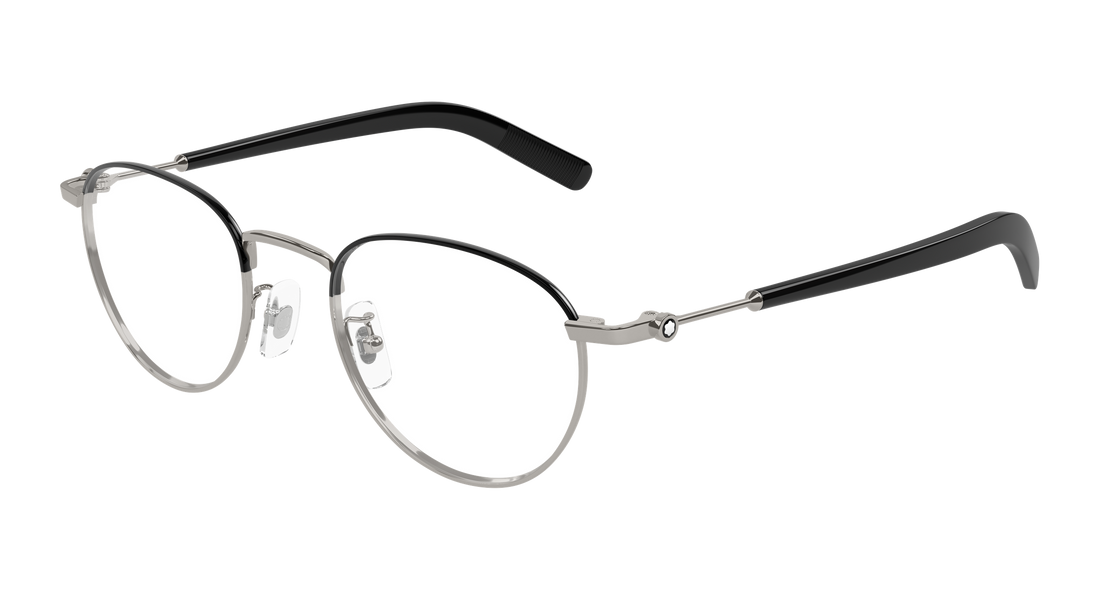 Occhiali da vista montblanc mb0423o 004 plateado round/oval/panthos masculino taglia 49mm - Vista principale