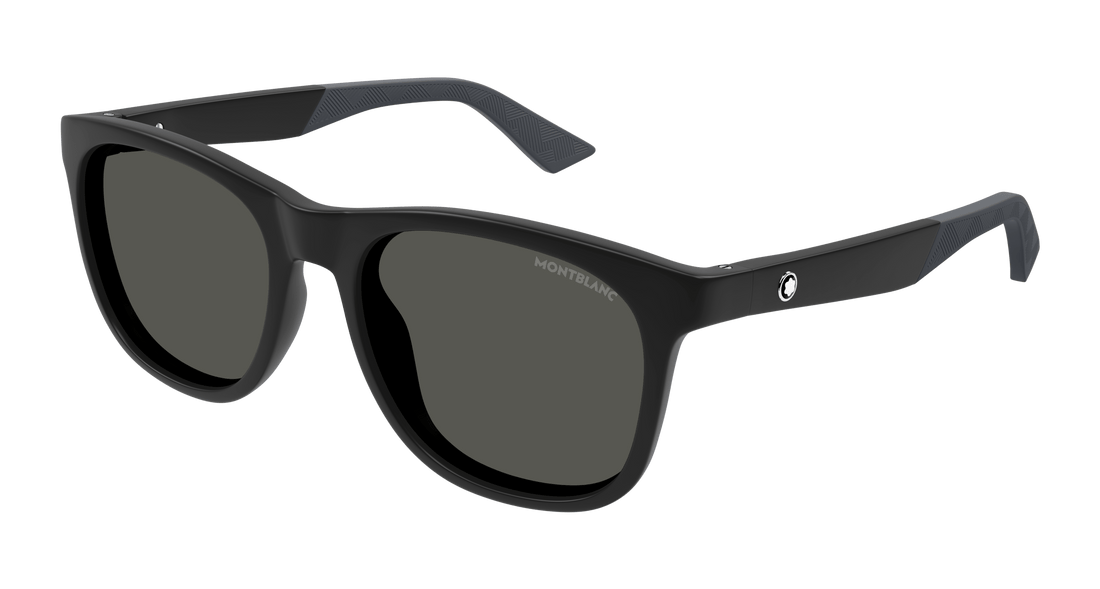 Zonnebrillen montblanc mb0400s 002 negro square masculino maat 55mm - Hoofdaanzicht