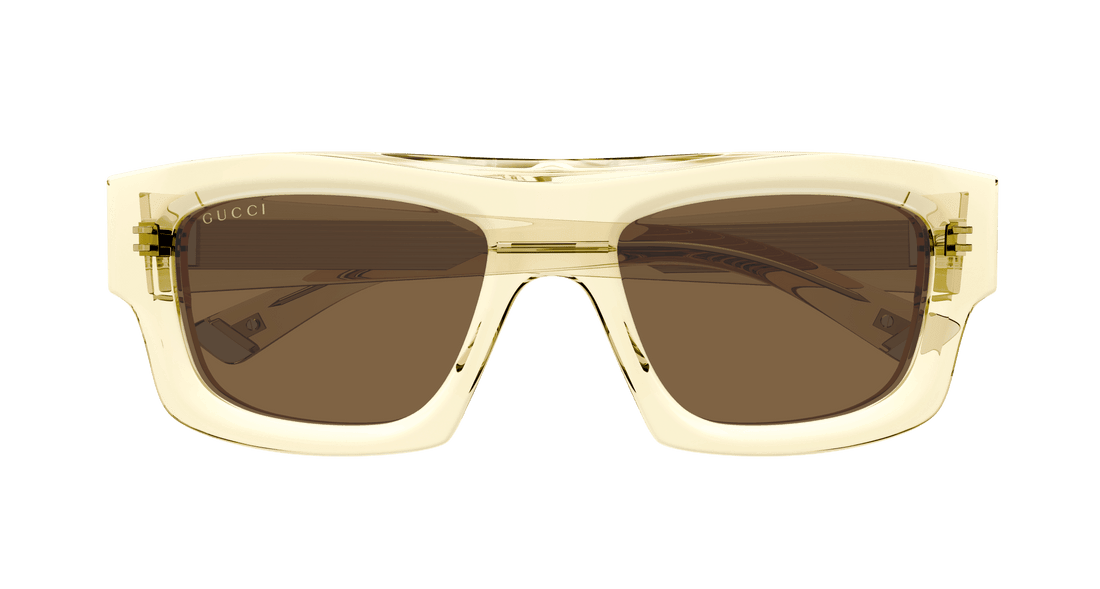 Sunglasses gucci gg1926s 010 amarillo square masculino size 53mm - Detailed view